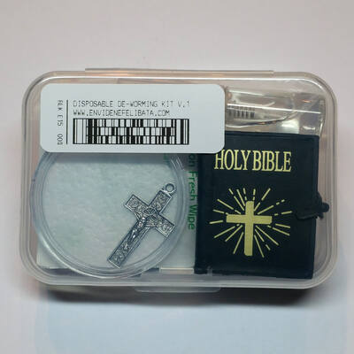 Disposable de-worming kit
Disposable de-worming kit