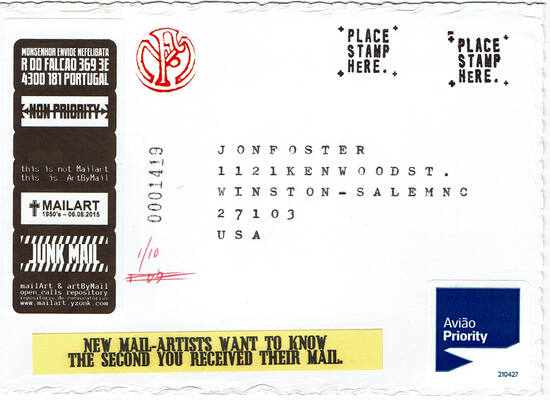 Jon Foster 10 Years of Mail-Art #06
Jon Foster 10 Years of Mail-Art #06