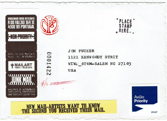 Jon Foster 10 Years of Mail-Art #06
Jon Foster 10 Years of Mail-Art #06