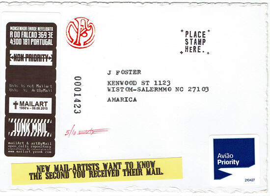 Jon Foster 10 Years of Mail-Art #06
Jon Foster 10 Years of Mail-Art #06