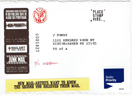 Jon Foster 10 Years of Mail-Art #06
Jon Foster 10 Years of Mail-Art #06