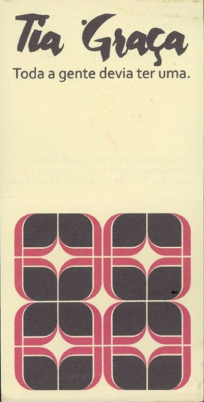 Tia Graça - toda a gente devia ter uma
Tia Graça - toda a gente devia ter uma
